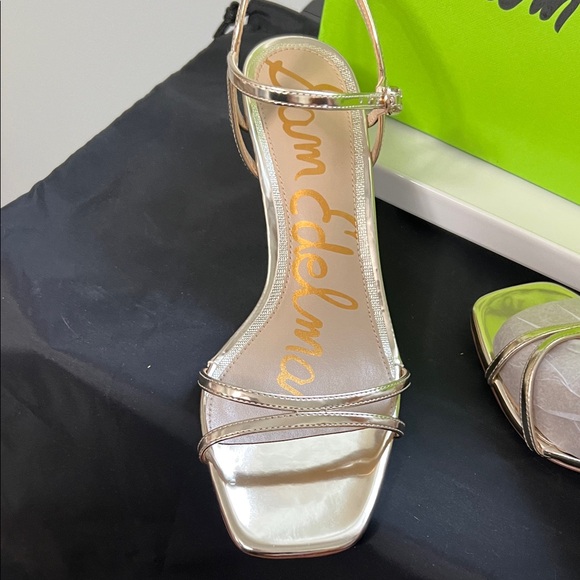 Sam Edelman Gold Strappy Heels - Picture 4 of 4